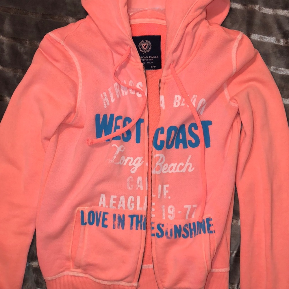 American Eagle neon pink jacket
